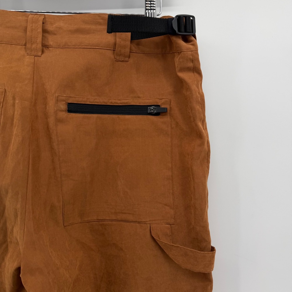 Dime Cargo Pants Men Medium Brown Integrated Belt Utility Skate Gorpcore - Picture 5 of 13